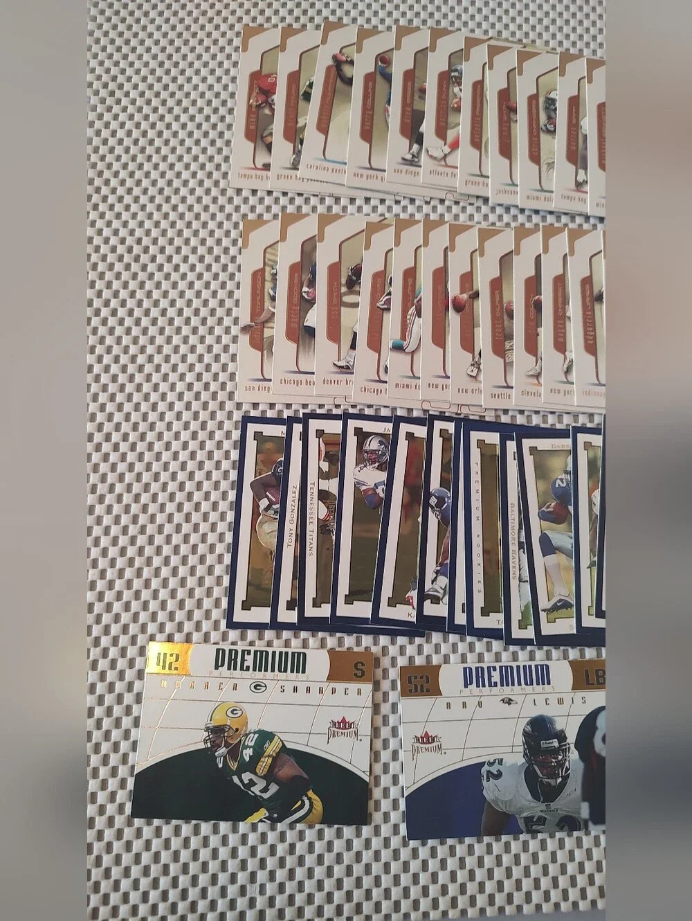 60 Football Trading Cards Lot 2002